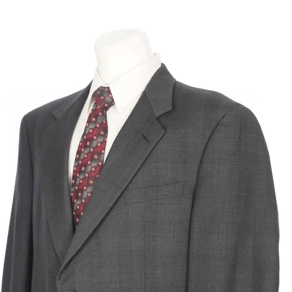 Hart Schaffner Marx Gray Glen Plaid Sport Coat